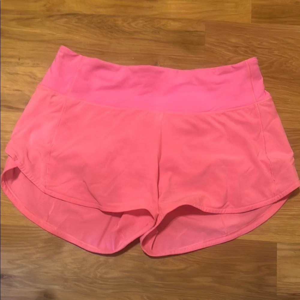 Women's Pink Lululemon Shorts size 6 4” inseam